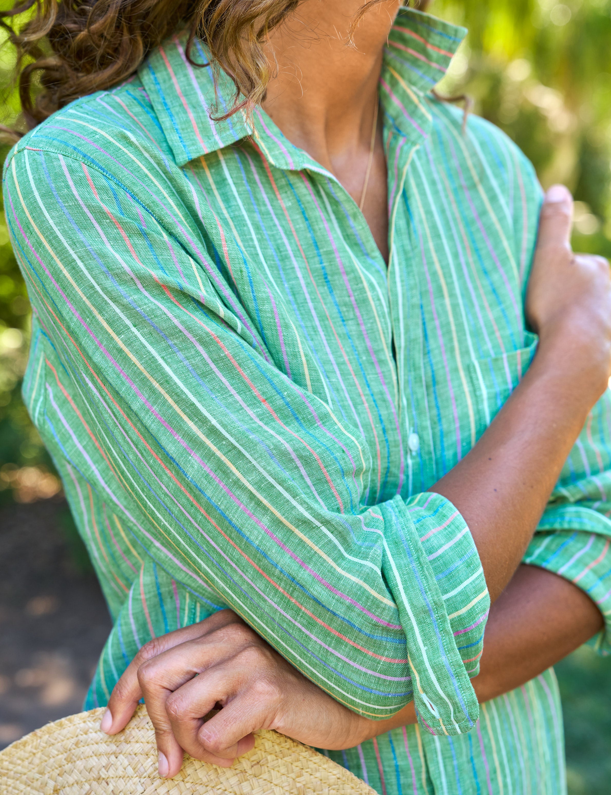 RORY Green Multi Stripe, Italian Classic Linen – ReLoved by Frank