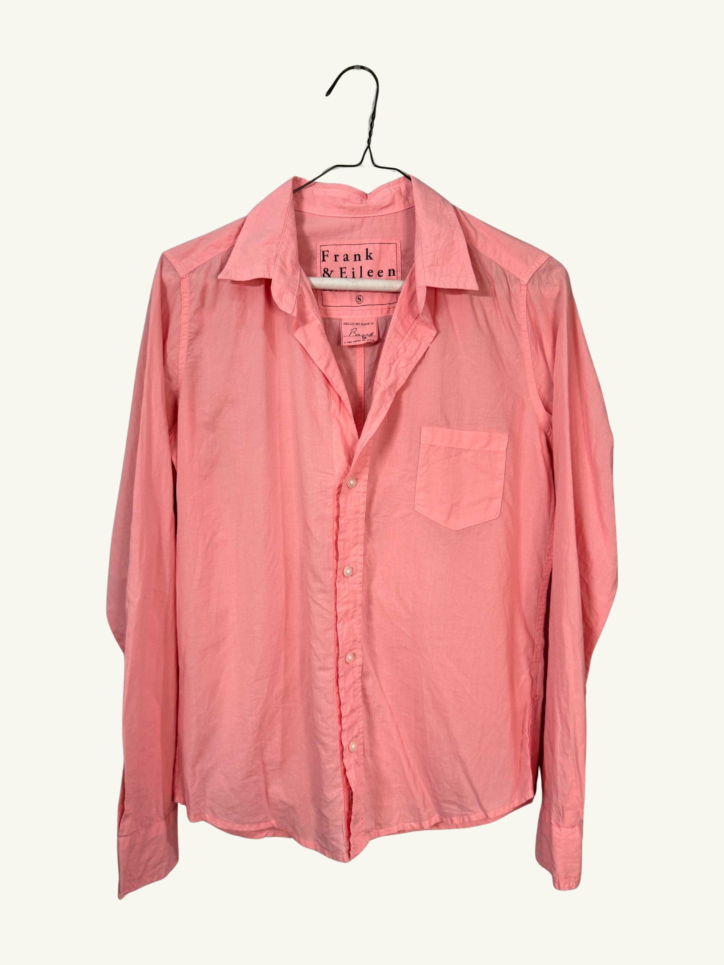 Frank And Eileen Pink Cotton Barry Blouse store