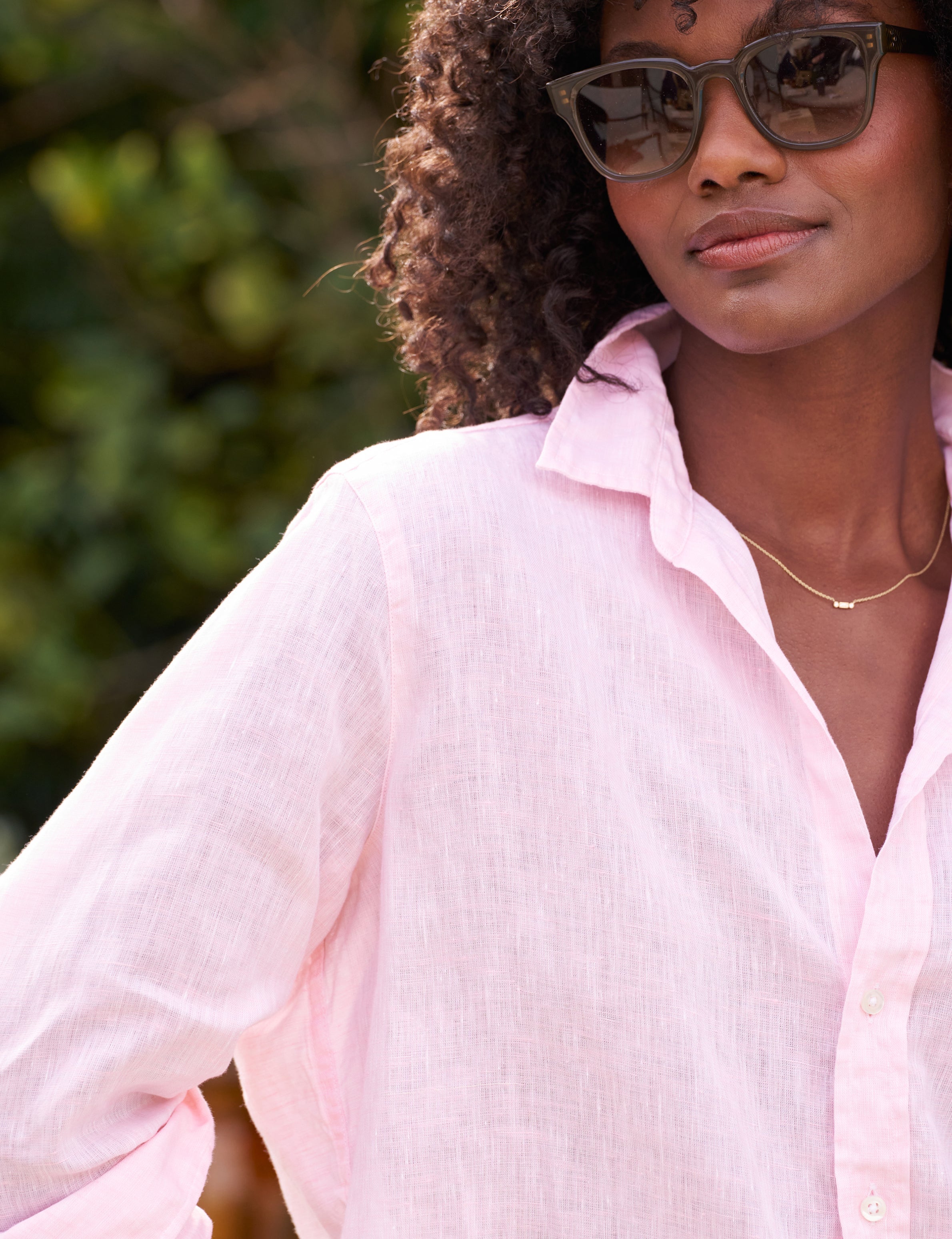 Eileen, Relaxed Button-Up Shirt, Light Pink – ReLoved by Frank