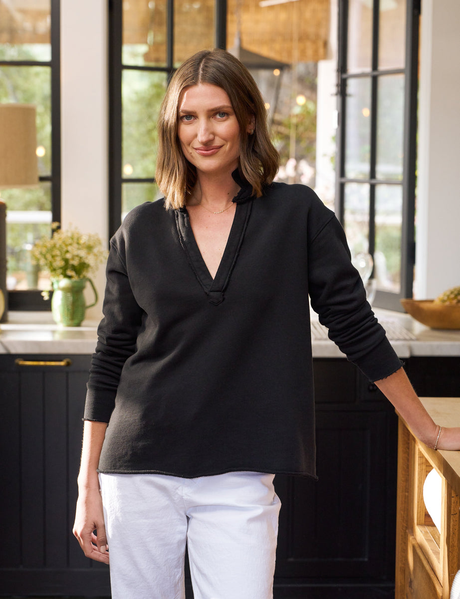 新品★Frank & Eileen★PATRICK ヘンリーネックスウェット Patrick, Popover Henley, Black – ReLoved by Frank & Eileen