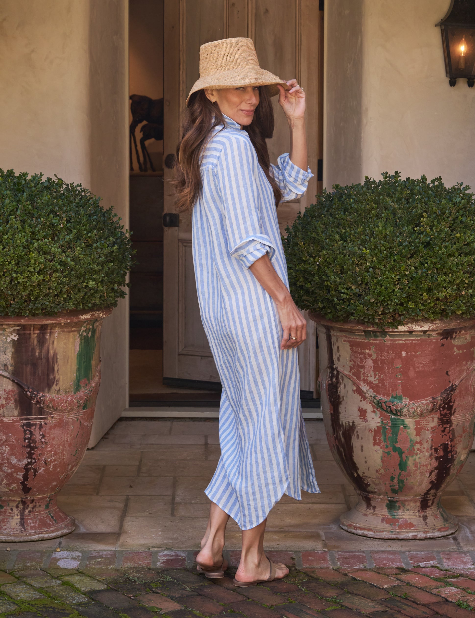 Rory, Maxi Shirtdress, Blue Stripe – ReLoved by Frank & Eileen Rory, Maxi Shirtdress, Blue Stripe – ReLoved by Frank & Eileen