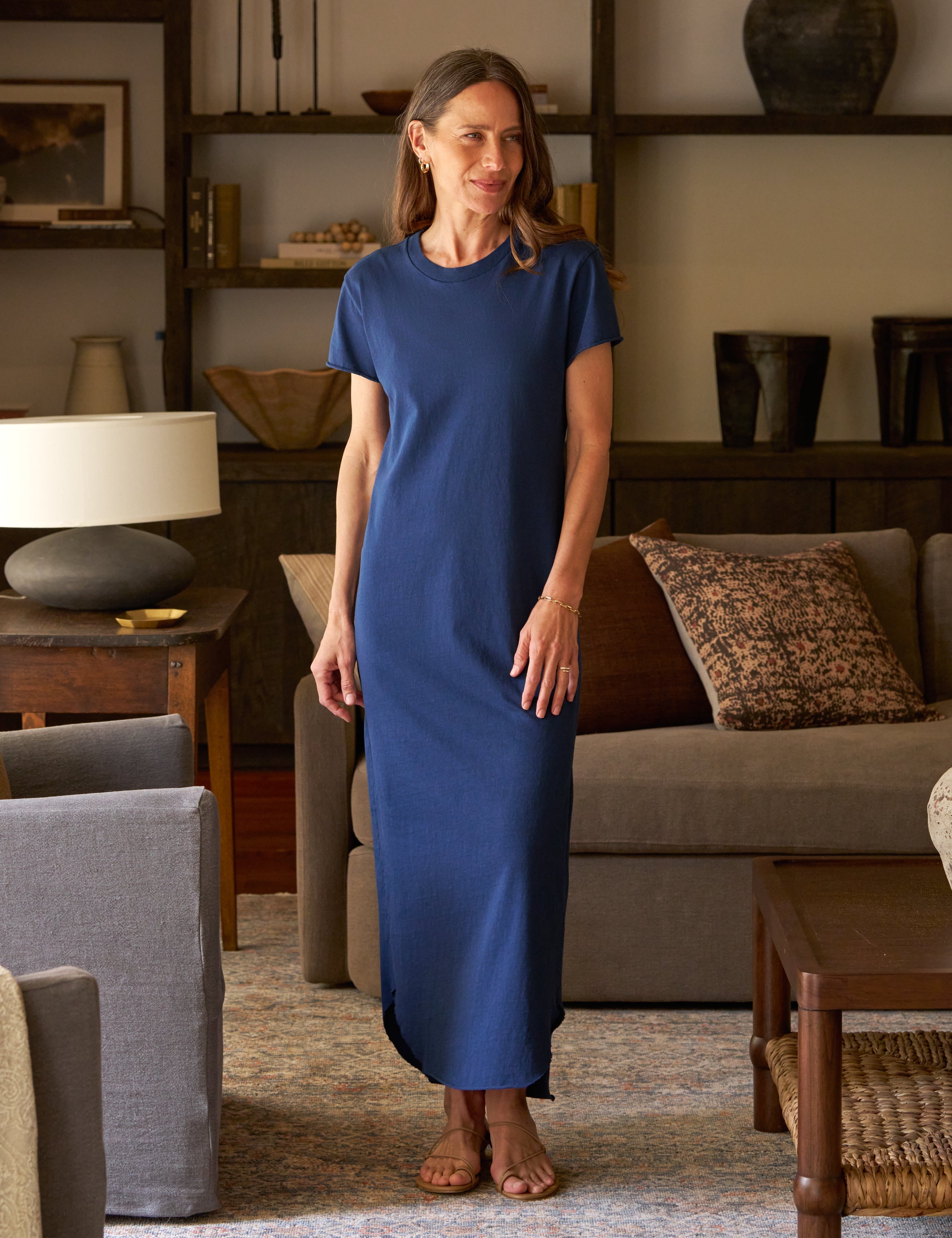 Harper, Perfect Tee Maxi Dress, Navy – ReLoved by Frank & Eileen