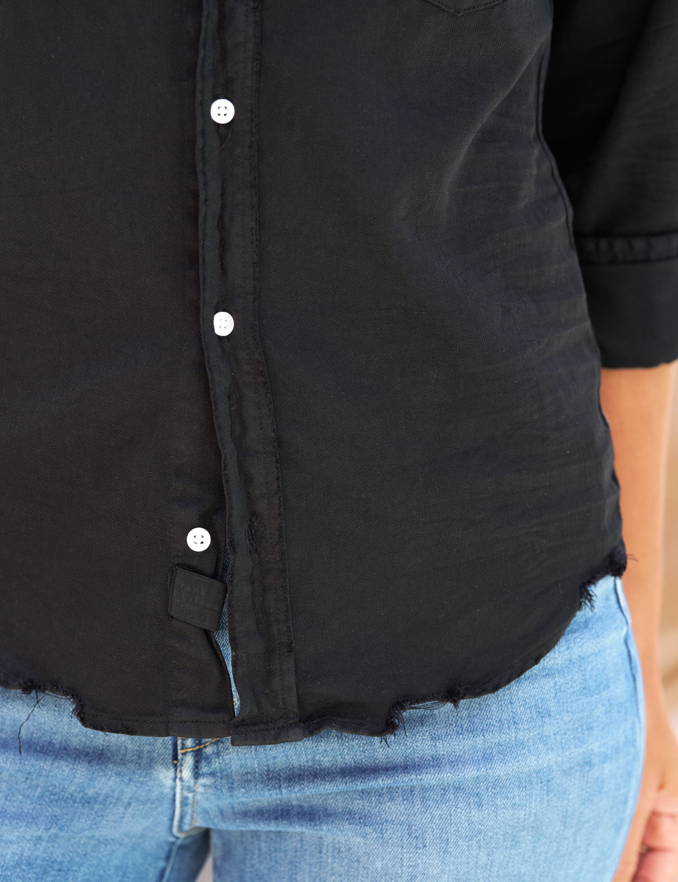 Barry, Tailored Button-Up Shirt, Black – ReLoved by Frank & Eileen