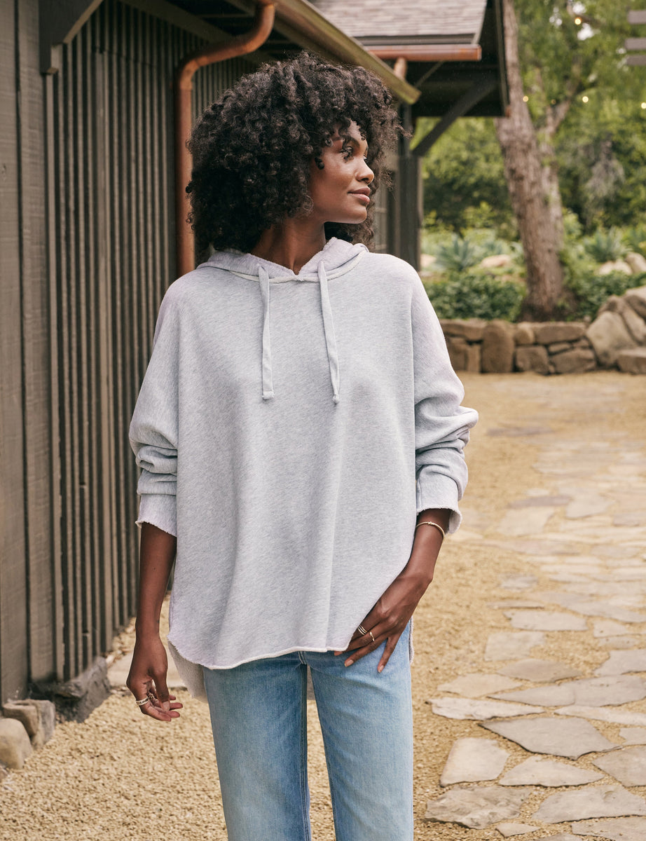 Kane, Capelet Hoodie, Gray Melange – ReLoved by Frank & Eileen