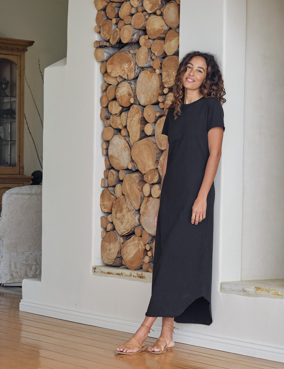 free people harper maxi dress Harper, Perfect Tee Maxi Dress, Black – ReLoved by Frank & Eileen