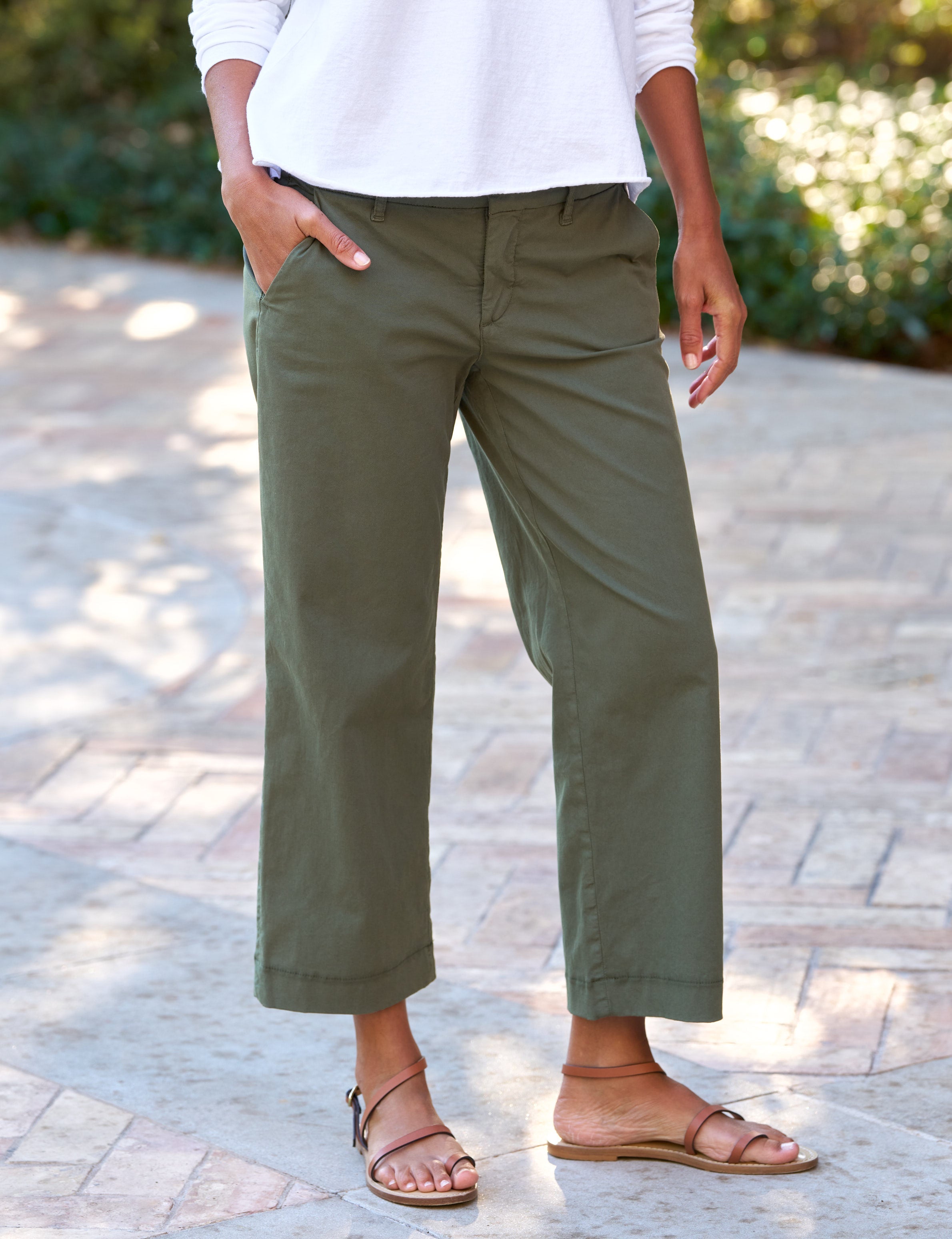 Westport, The Italian Wide-Leg Trouser, Green – ReLoved by Frank