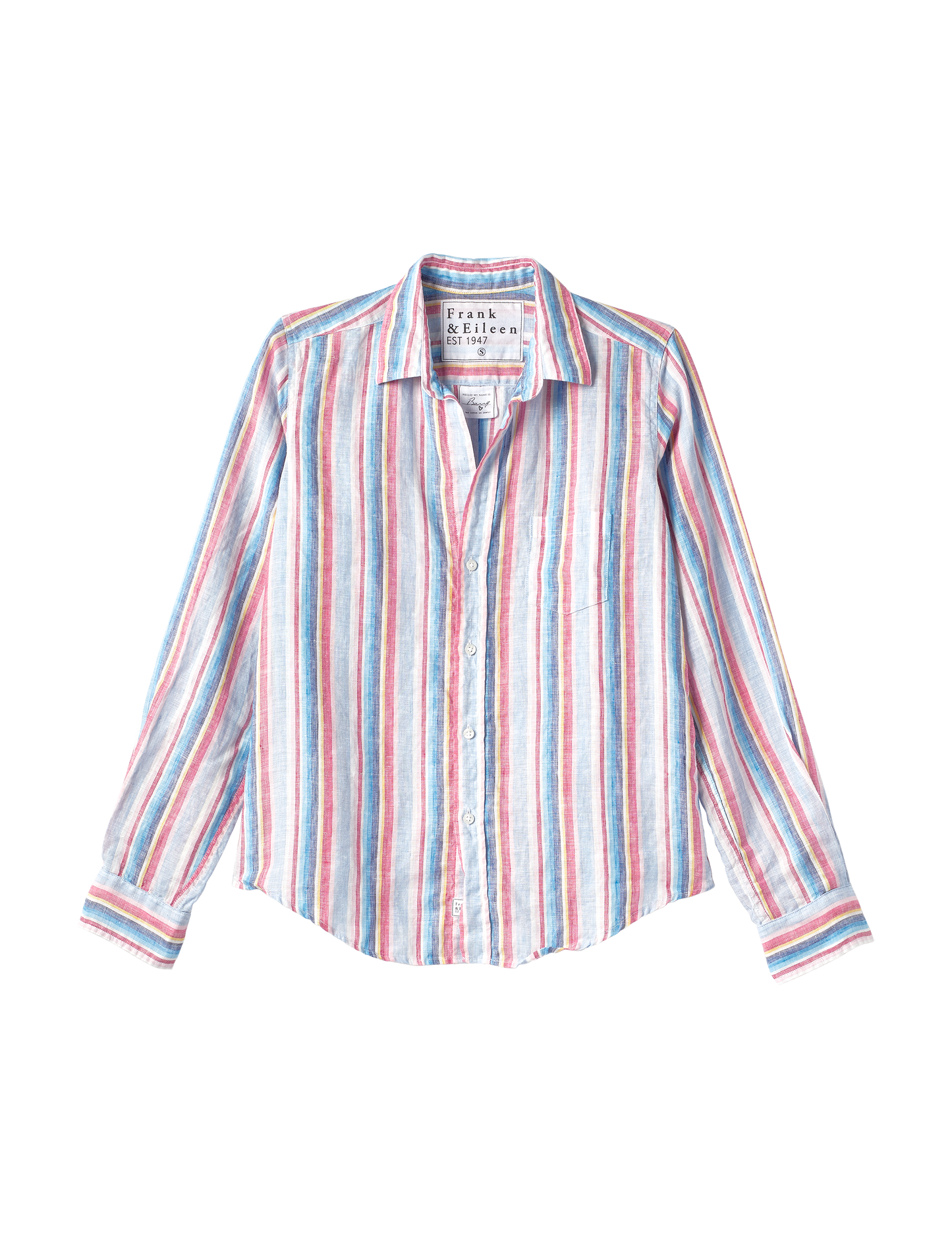 Frank & Eileen  フランクアンドアイリーン BARRY ストライプ BARRY Multi Color Stripe, Classic Linen Shirt – ReLoved by Frank