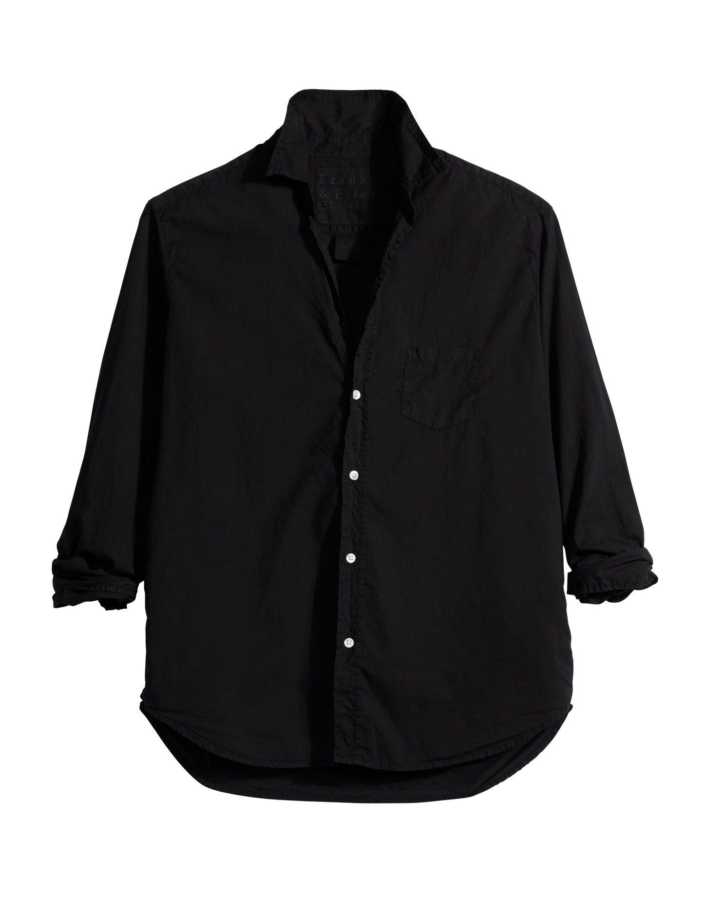 Eileen, Relaxed Button-Up Shirt, Black – ReLoved by Frank