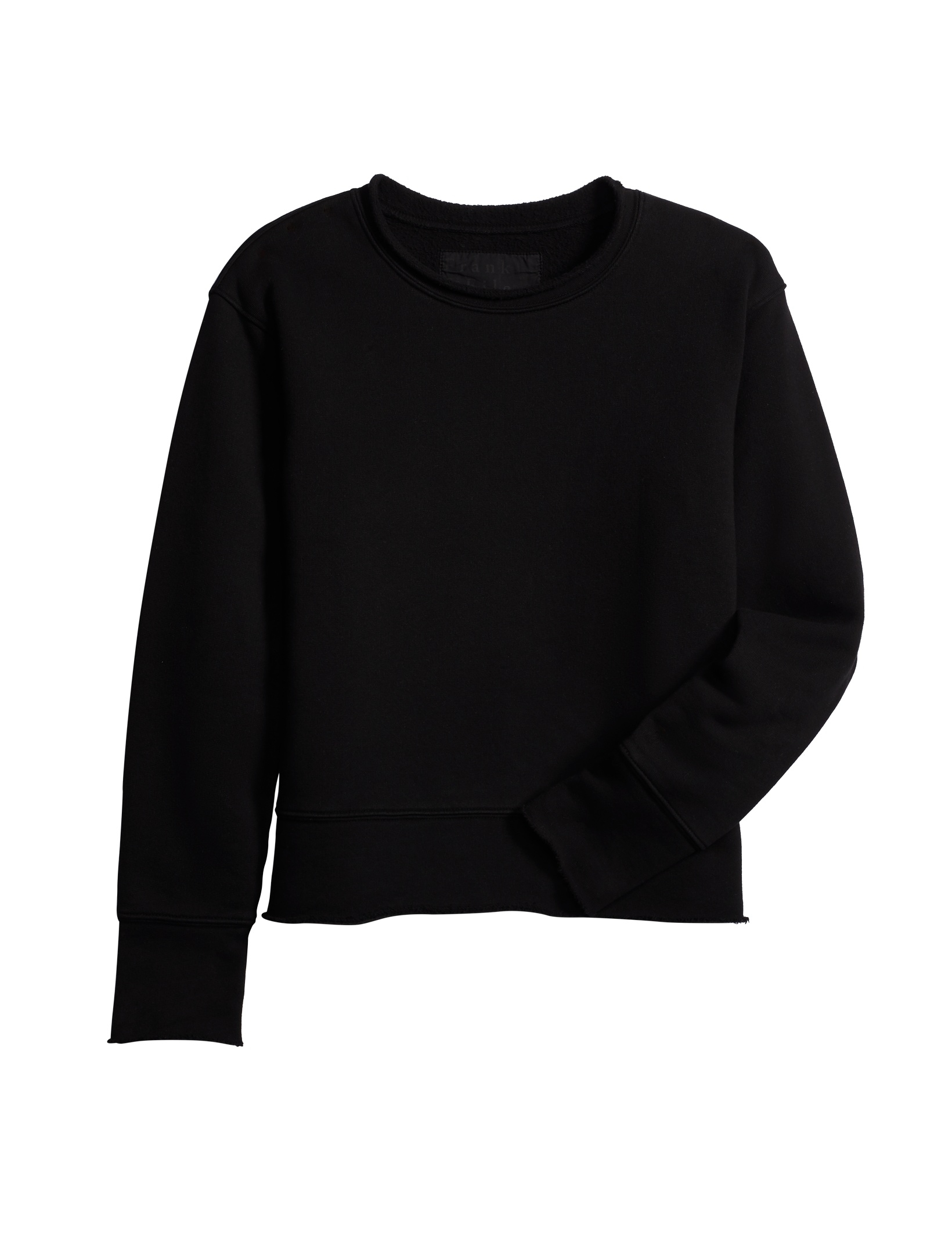 James, Boyfriend Crew Neck, Black – ReLoved by Frank & Eileen