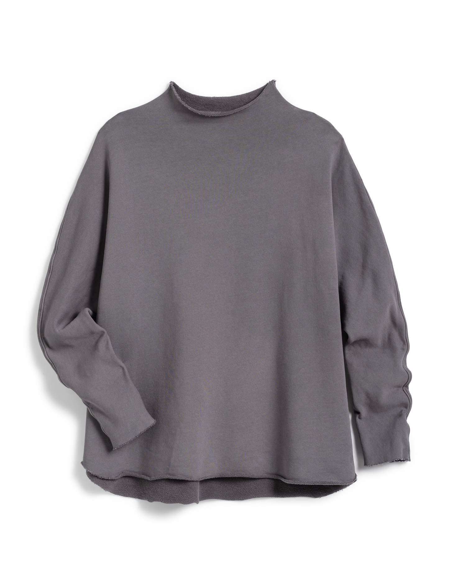Effie, Long-Sleeve Funnel Neck Capelet, Gray – ReLoved by