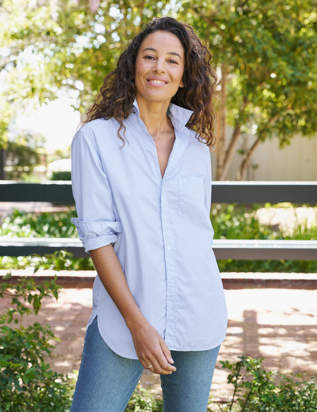 Joedy, Boyfriend Button-Up Shirt, French Blue – ReLoved by Frank