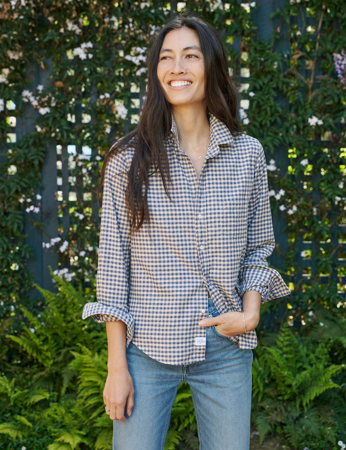 Barry, Tailored Button-Up Shirt, Beige Check – ReLoved by Frank 