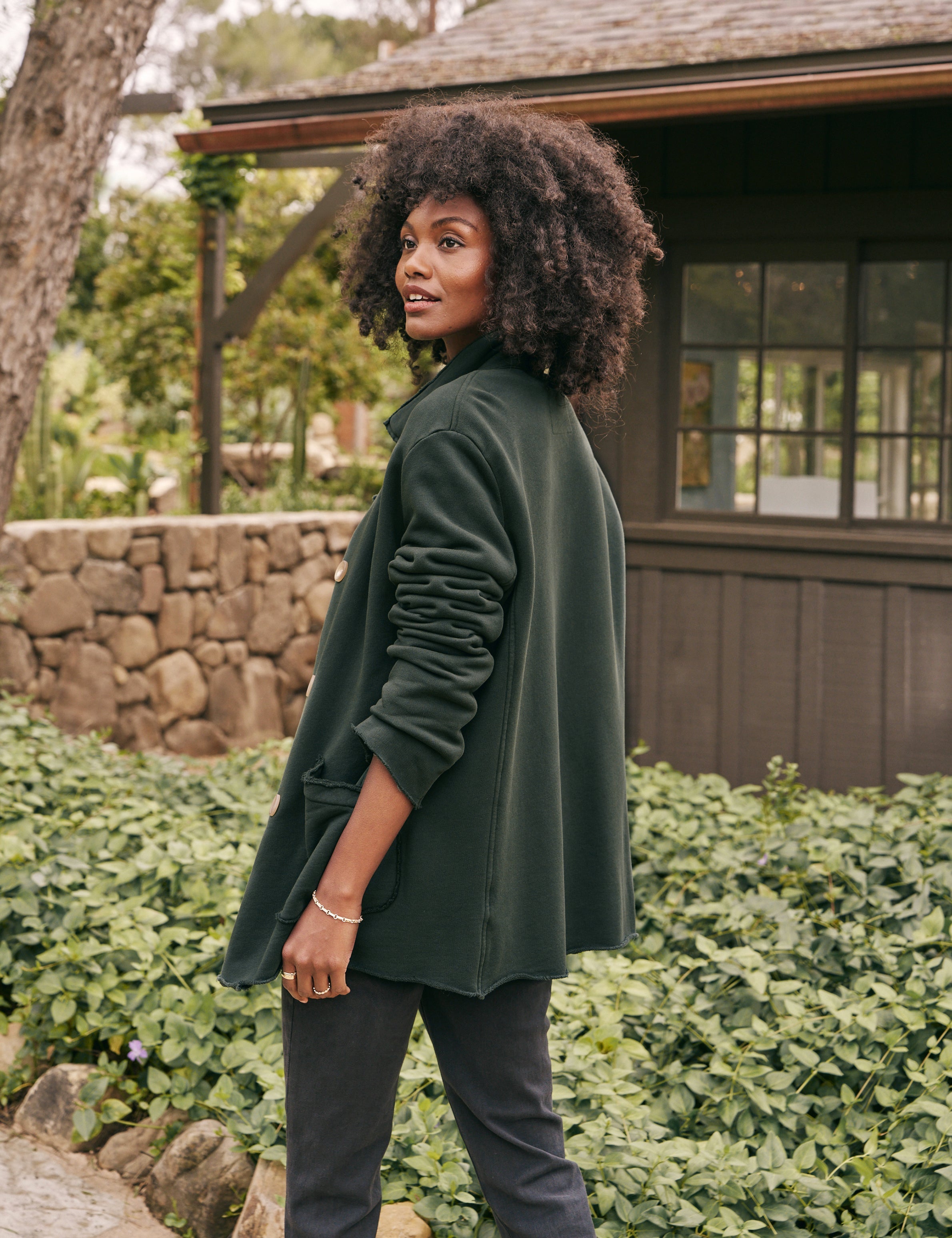 Belfast, English Peacoat, Green – ReLoved by Frank & Eileen