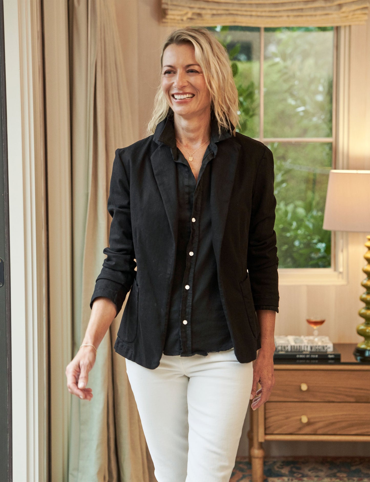 semi formal winter dress Dublin, Tailored Blazer, Black Denim – ReLoved by Frank & Eileen