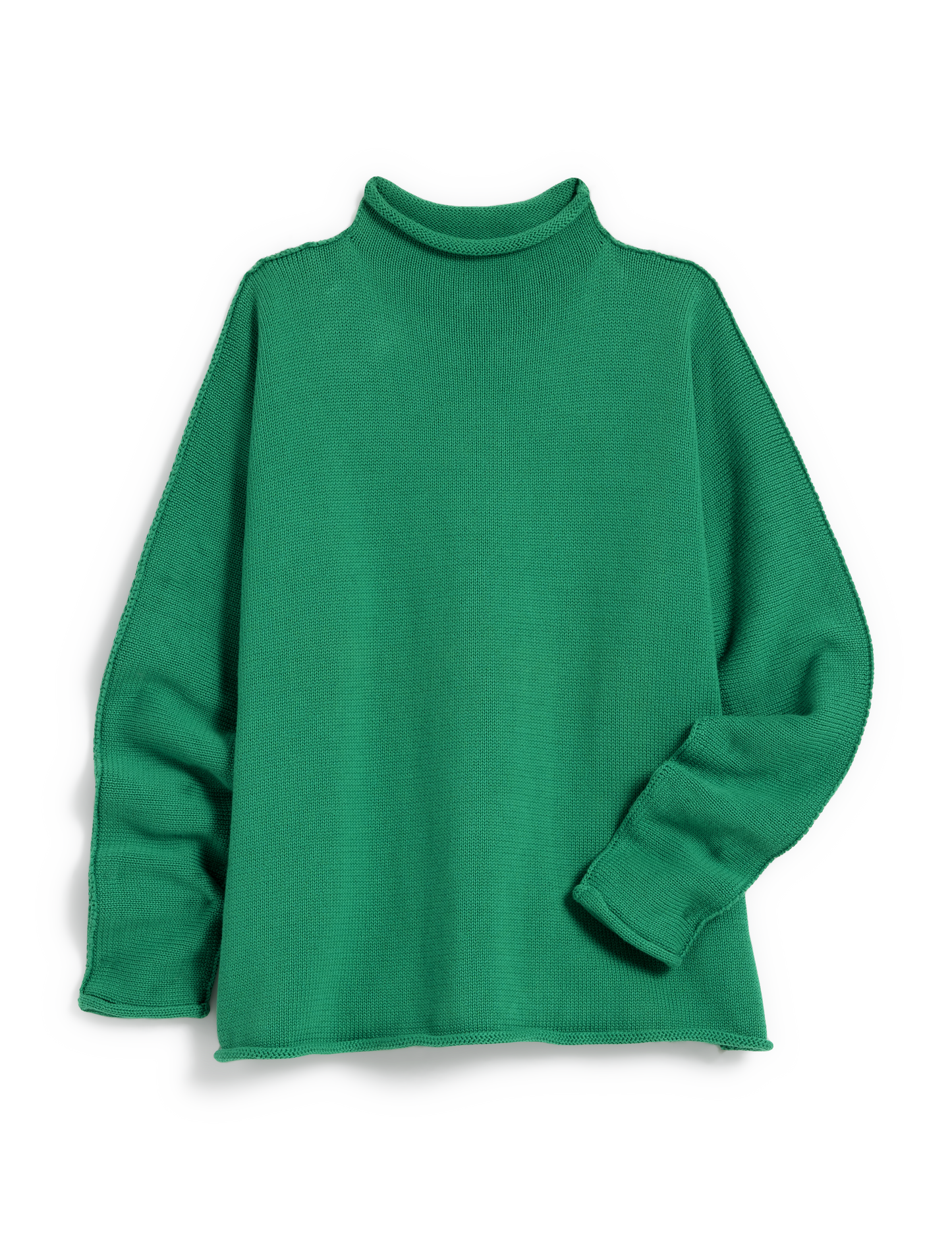 Monterey, Rolled Funnel Neck Sweater, Kelly Green – ReLoved by