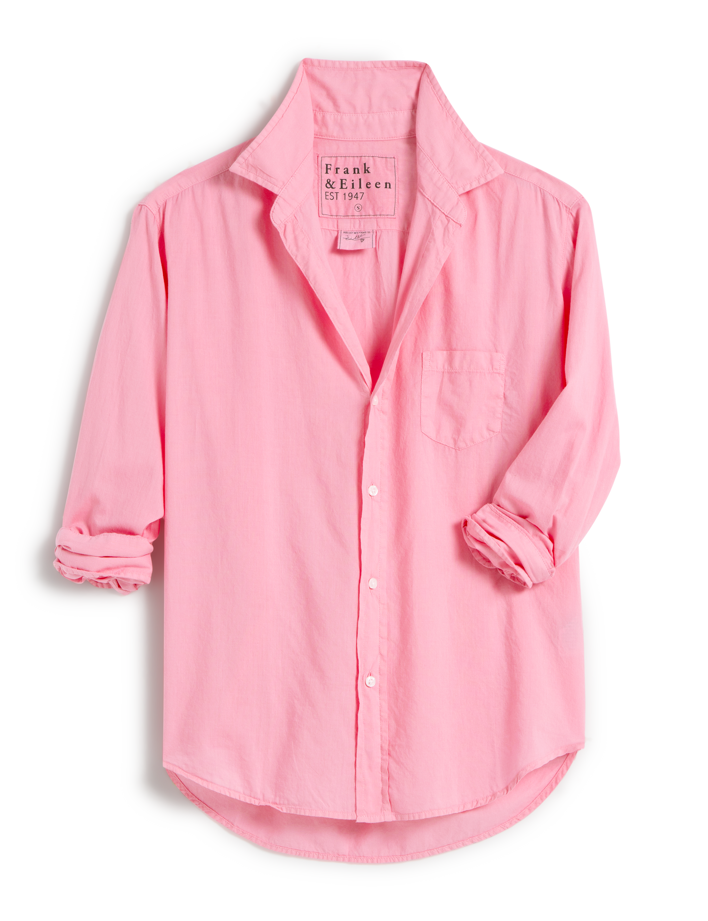 ♡ Frank&Eileen シャツ♡ Eileen, Relaxed Button-Up Shirt, Pink – ReLoved by Frank & Eileen