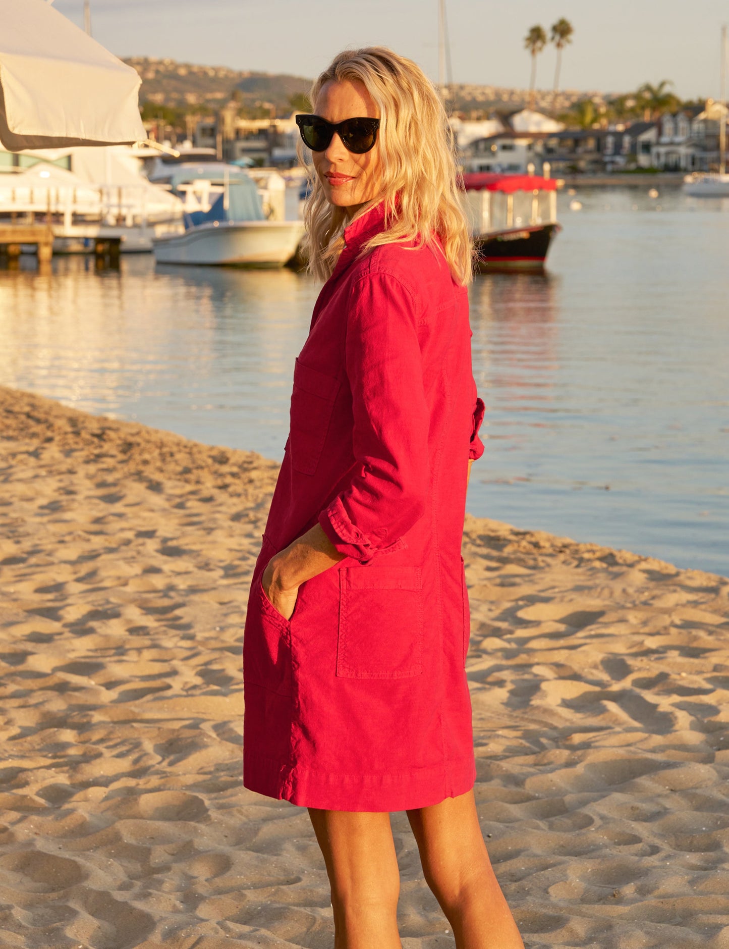 Southern Ireland, Utility Dress, Red ReLoved by Frank & Eileen Southern Ireland, Utility Dress, Red ReLoved by Frank & Eileen