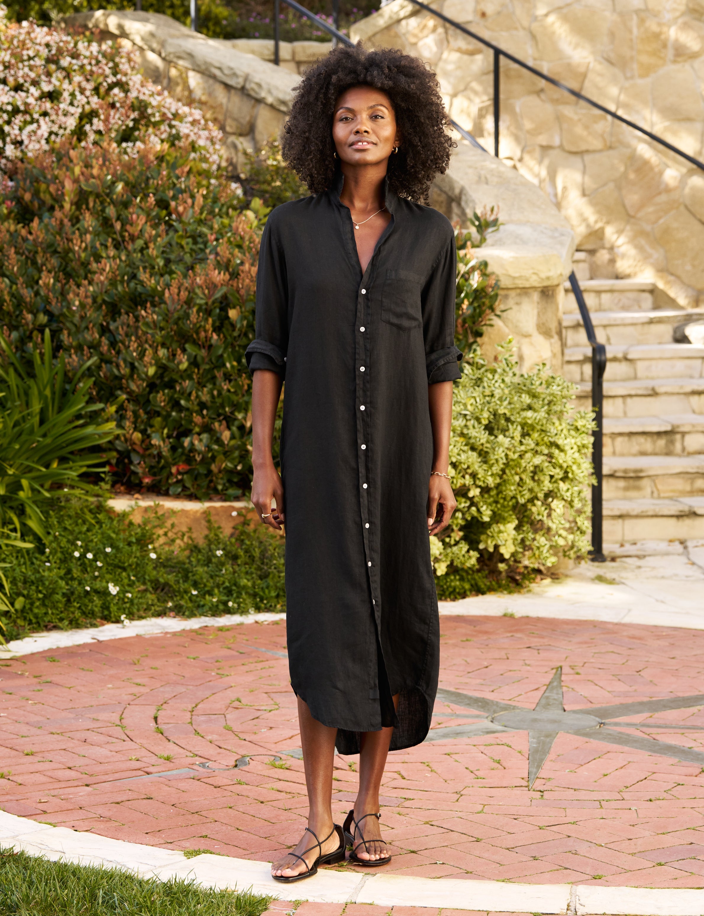 Rory, Maxi Shirtdress, Black – ReLoved by Frank & Eileen