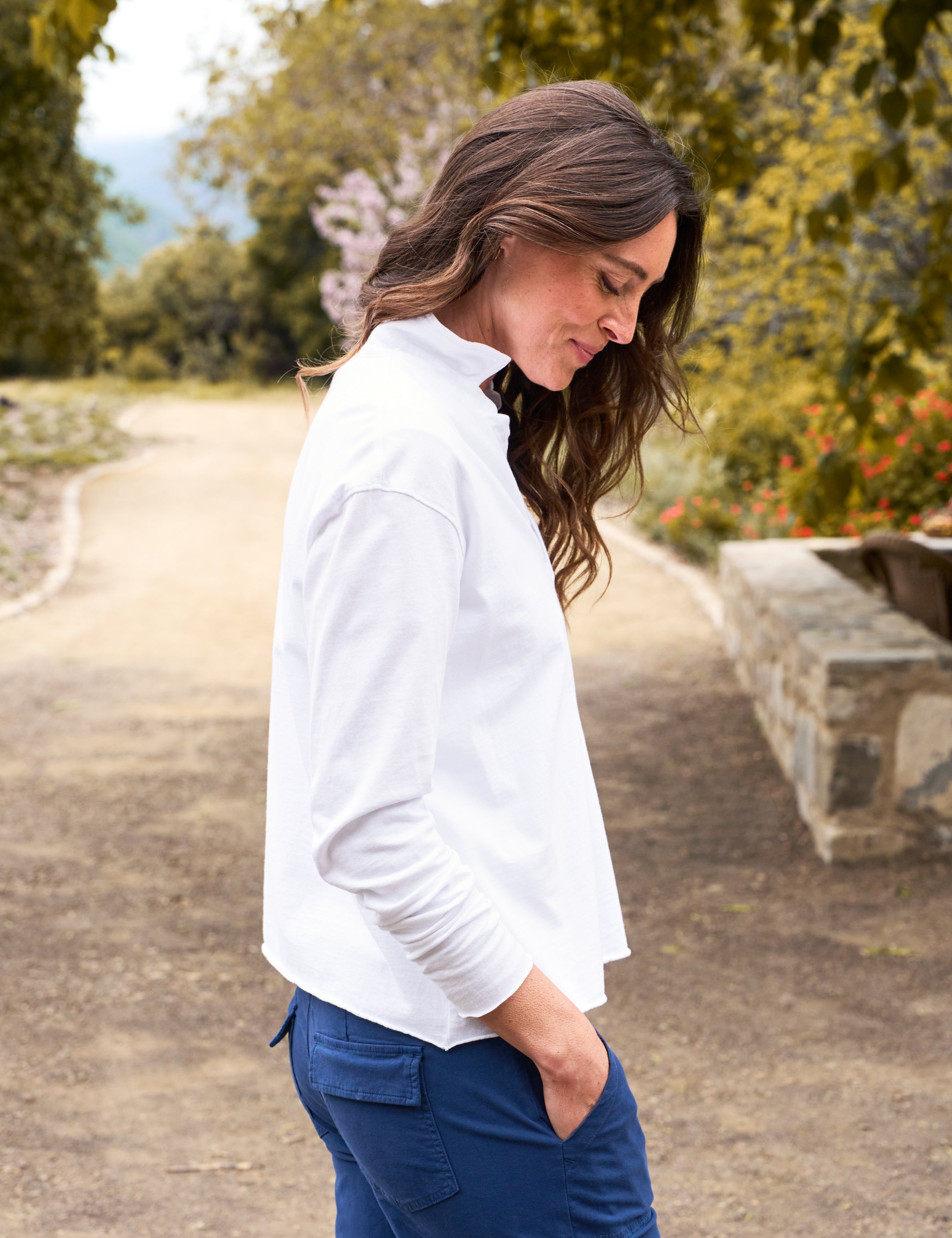 Patrick, Popover Henley, White – ReLoved by Frank & Eileen