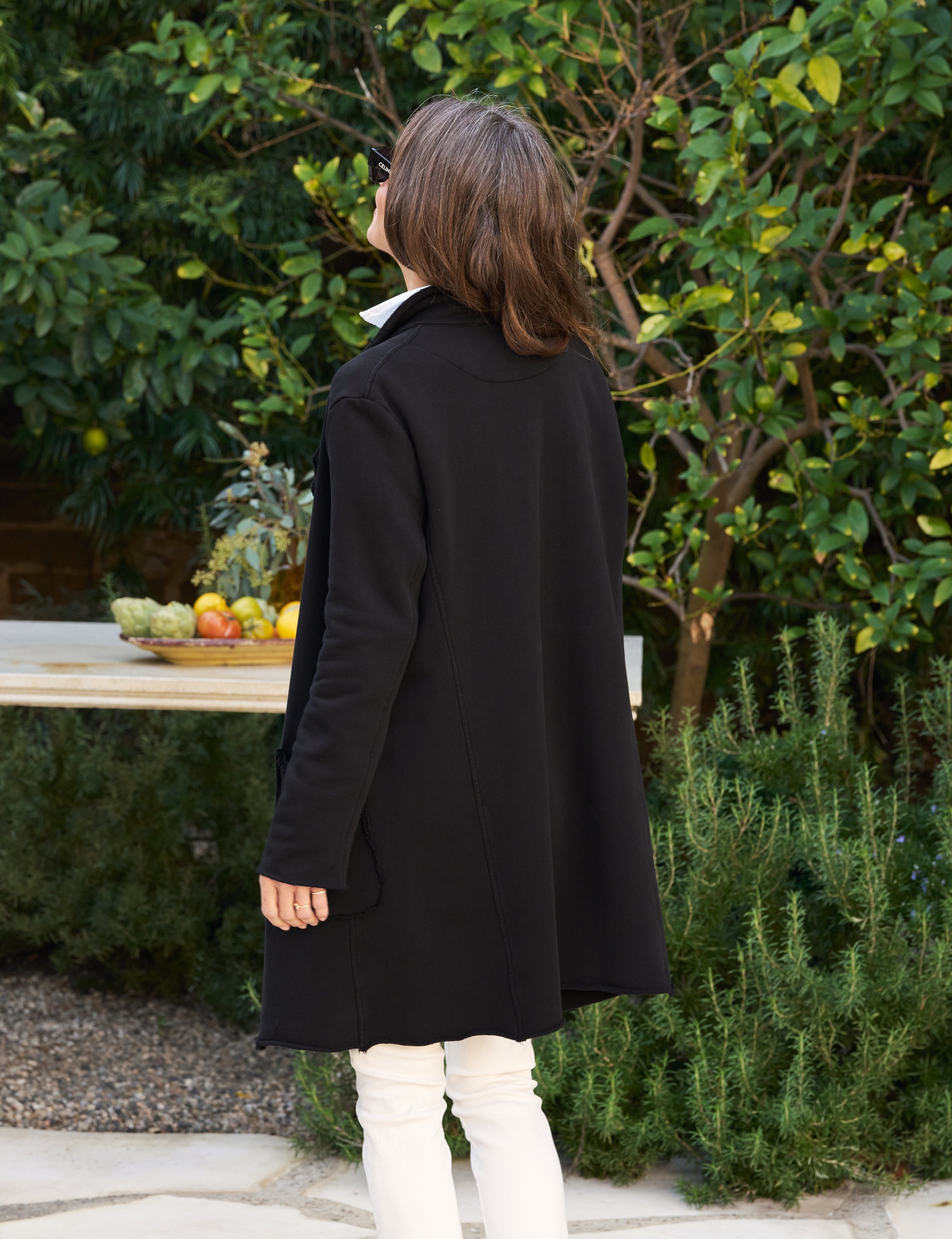 Belfast Trench, Sweatshirt Trench Coat, Black – ReLoved by Frank