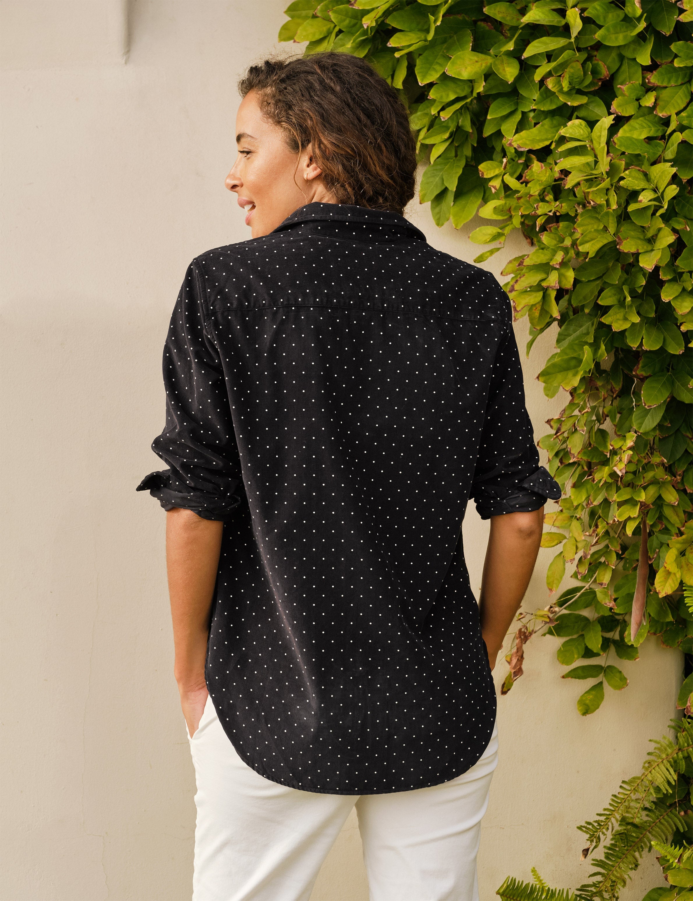 FRANK Black with White Dots, Corduroy – ReLoved by Frank & Eileen