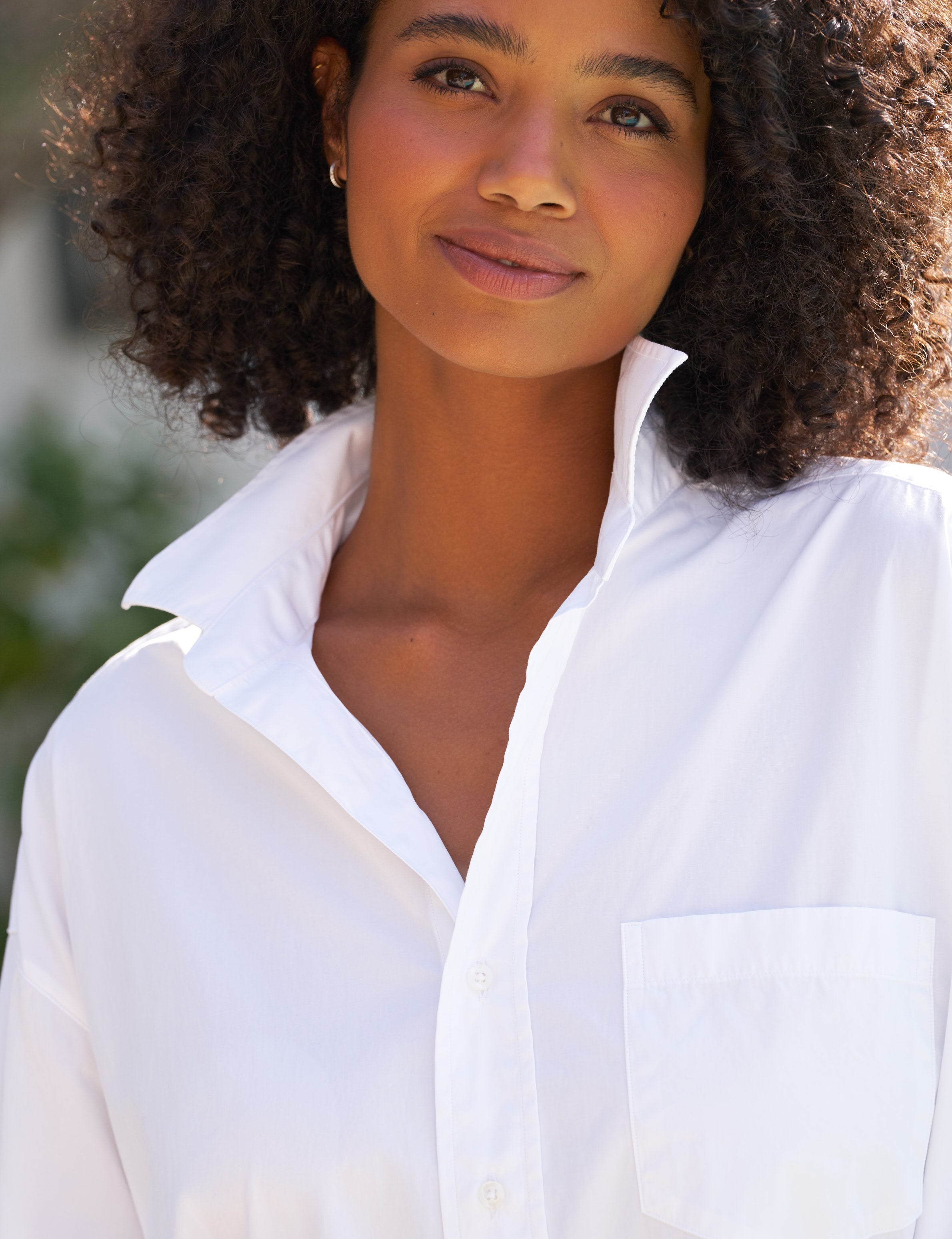 Mackenzie, One-Size Button-Up Shirt, White – ReLoved by Frank & Eileen