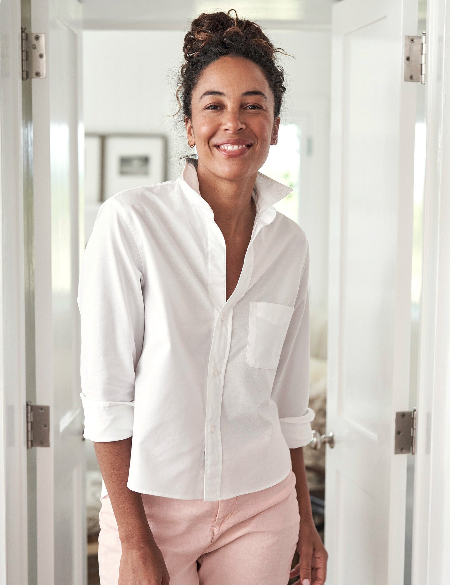 Silvio, Untuckable Button-Up Shirt, White – ReLoved by Frank & Eileen Silvio, Untuckable Button-Up Shirt, White – ReLoved by Frank & Eileen