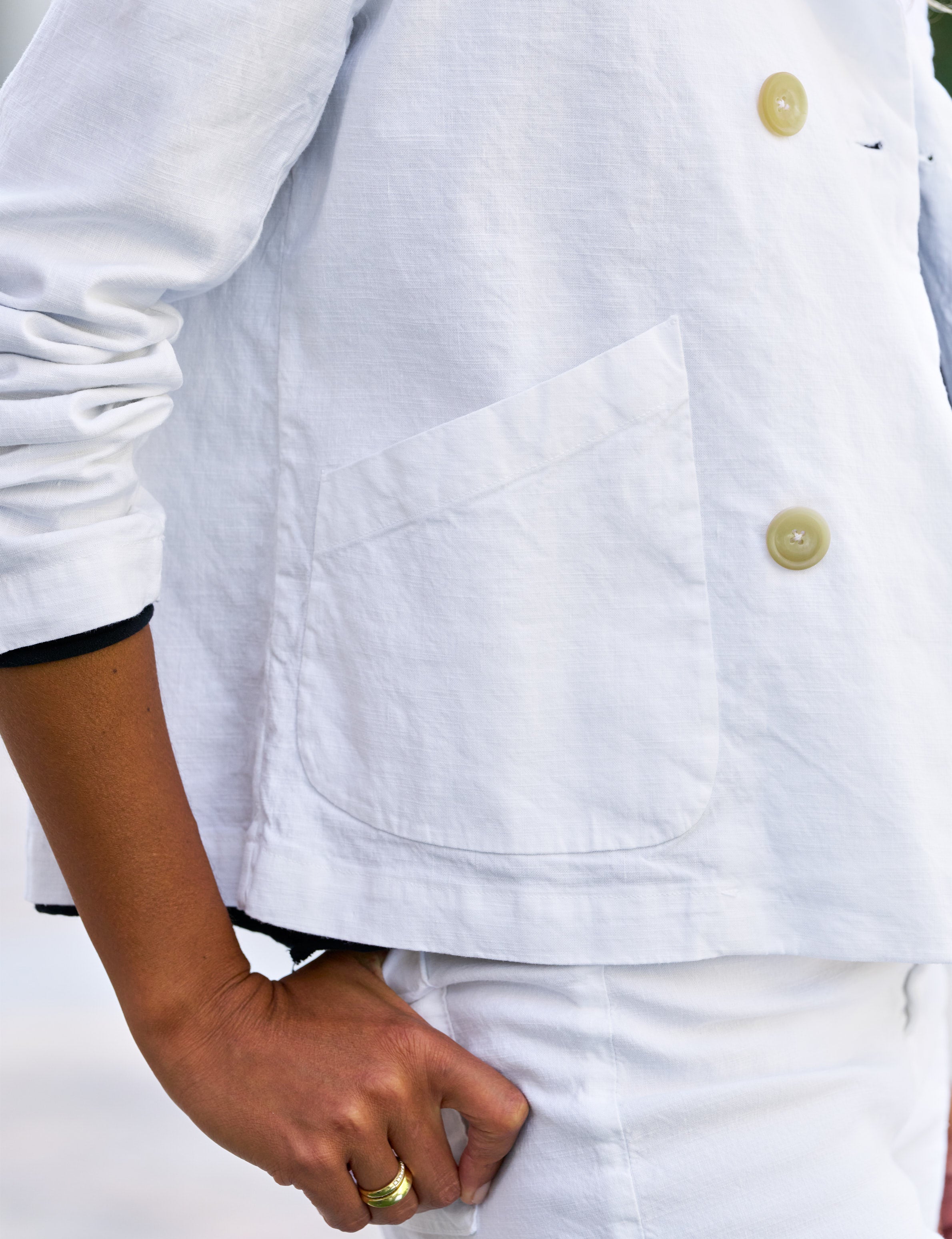 MINI BELFAST White, Italian Performance Linen – ReLoved by Frank & Eileen