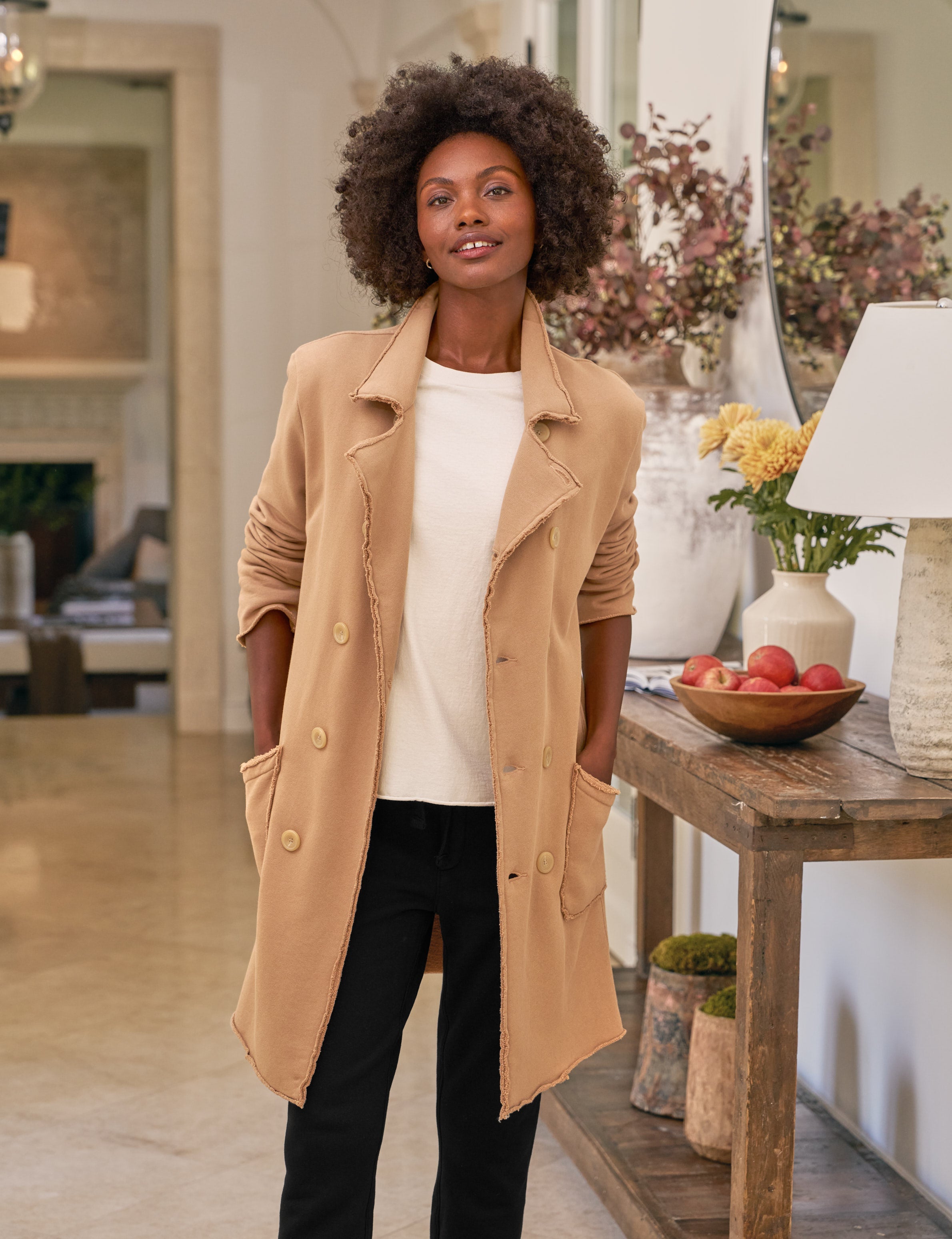 L'Or laubeblanc 3way trench coat トレンチ Belfast Trench, Sweatshirt Trench Coat, Camel – ReLoved by Frank
