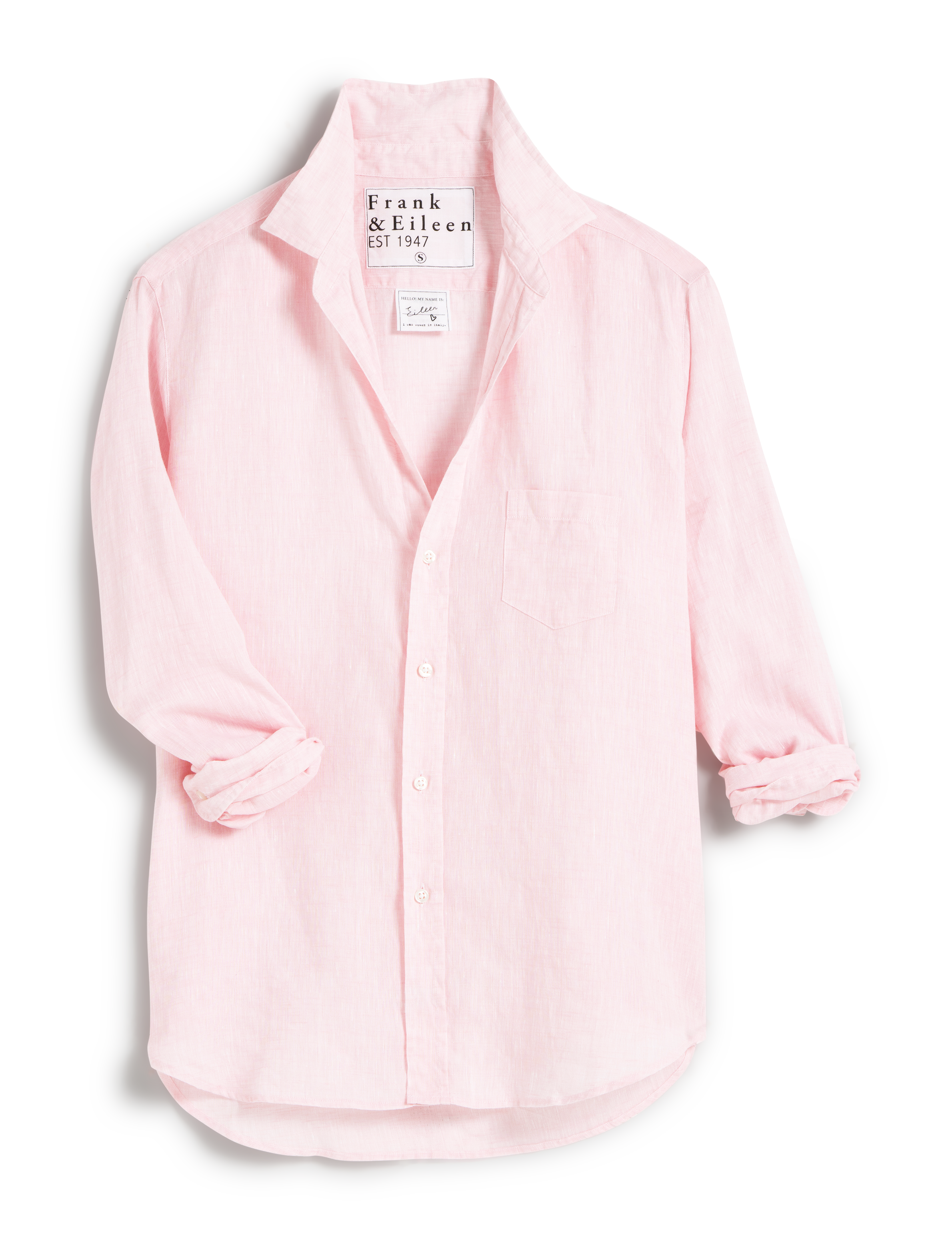 Eileen, Relaxed Button-Up Shirt, Light Pink – ReLoved by Frank
