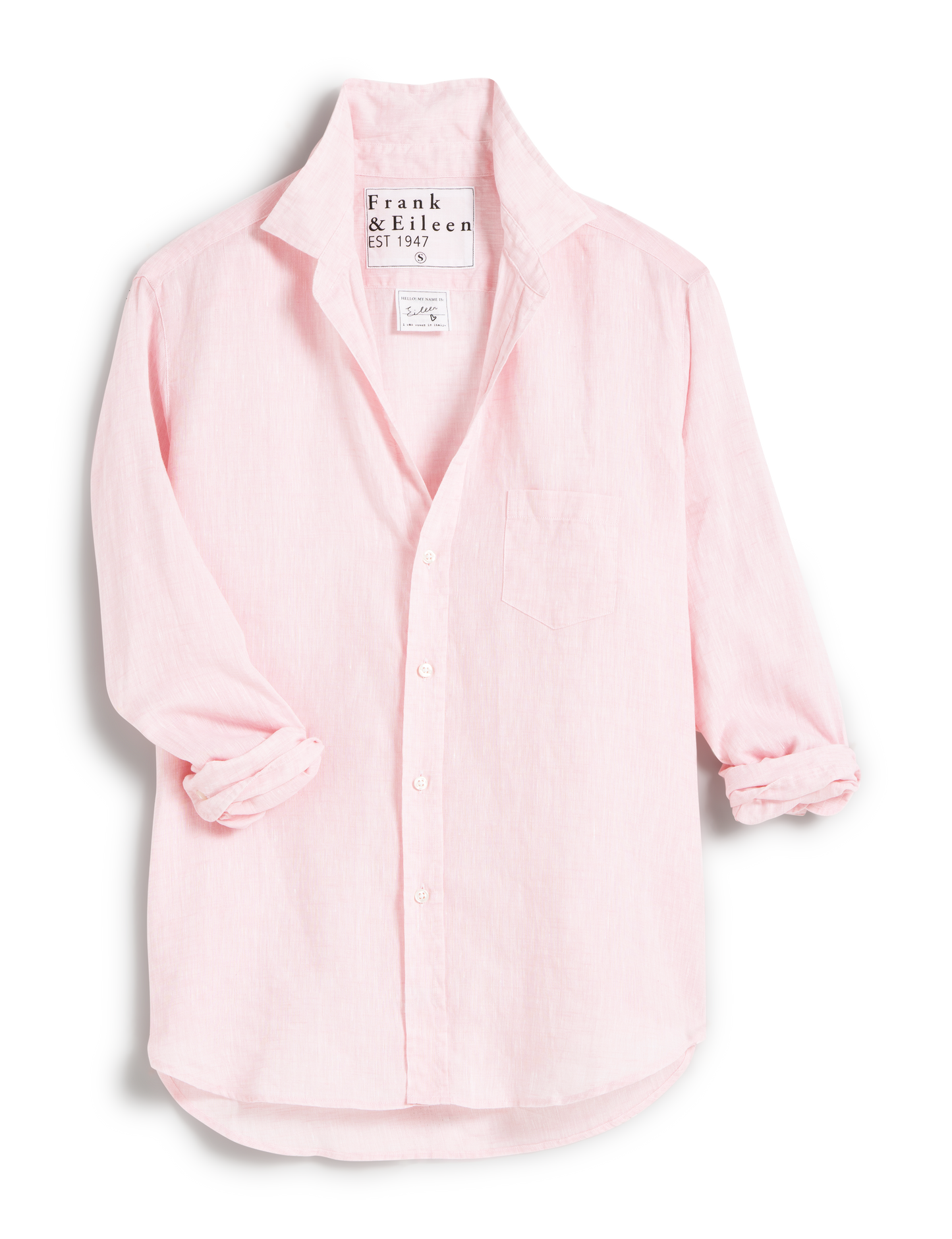 Frank＆Eileen for RHC Linen Shirts Eileen, Relaxed Button-Up Shirt, Light Pink – ReLoved by Frank